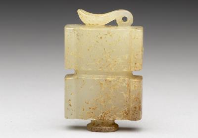 图片[2]-Jade pei pendant in the shape of Sinan compass, Eastern Han dynasty (25-220)-China Archive